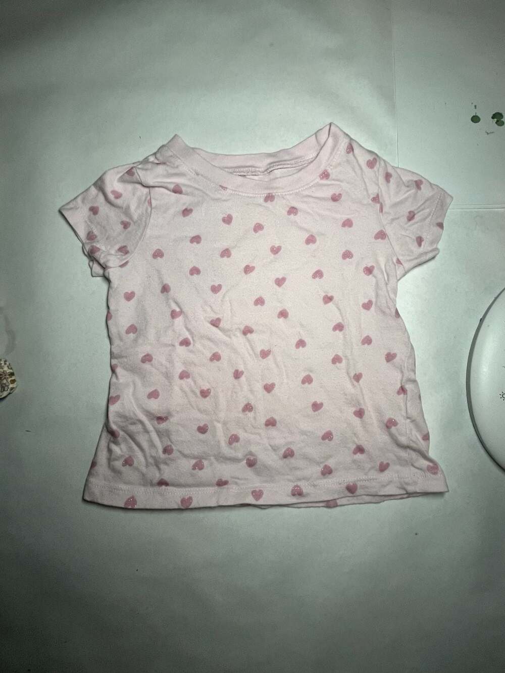 Lucky Penny Pink Heart Print T-Shirt 3T